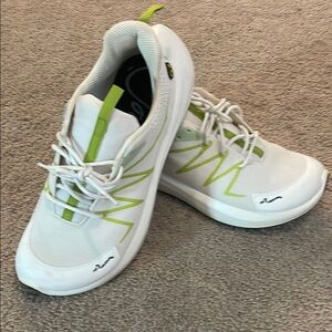 Joe Nimble Air Green and White Running Tennis Shoe - Wide Toe Box